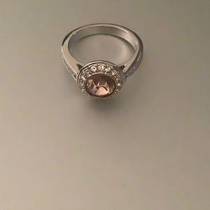 Swarovski angelic ring pink crystal